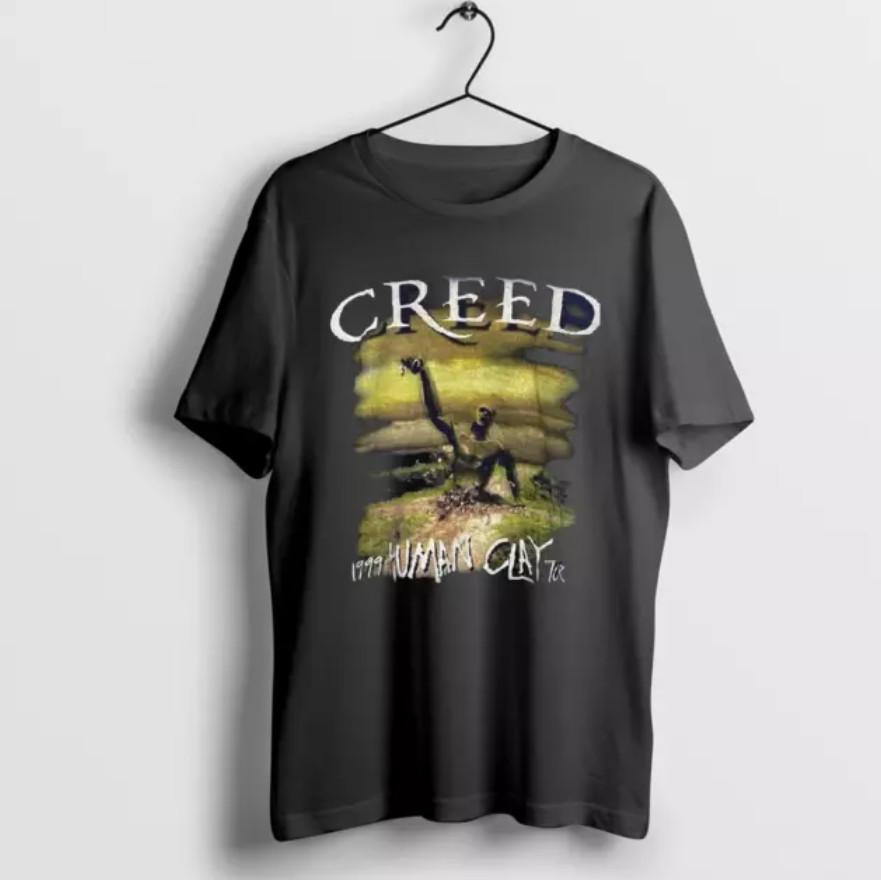 

CREED HUMAN CLAY Хлопок Черный Унисекс S-5XL Мужская Женская Унисекс Футболка XXXL