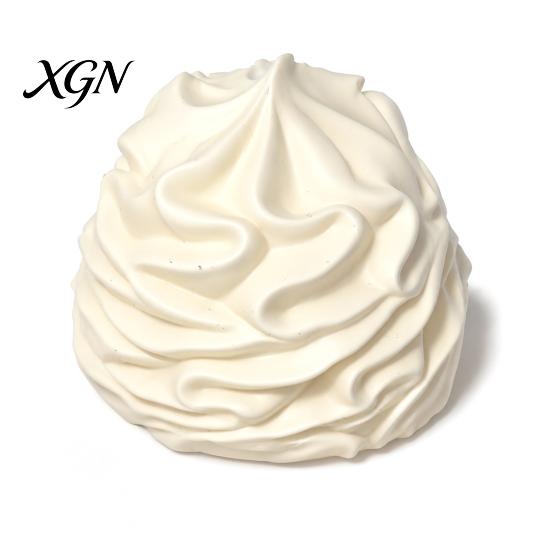 Stress Management Tool White Cream Squeeze Ball, Palm Kneading Toy, Soft Texture Decompression Hand Therapy Toy for Adults Kids, TPR Fidget