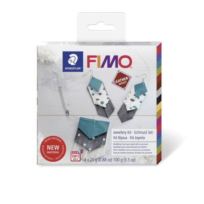 Coffret Fimo - Bijoux DIY - Effet Cuir