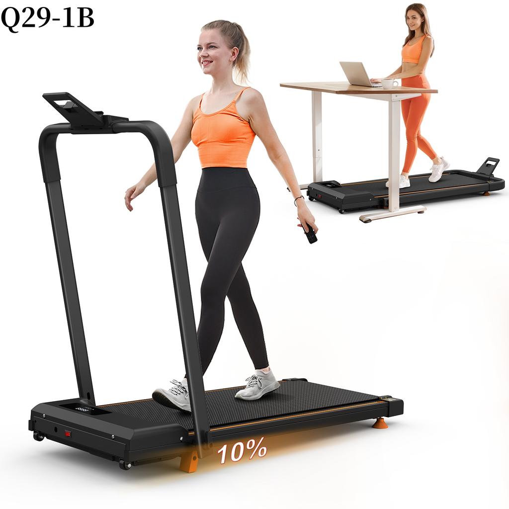 2-in-1 Opvouwbare Loopband Elektrische Home Fitness met LED-Display voor Lopen en Joggen voor Bureaugebruik