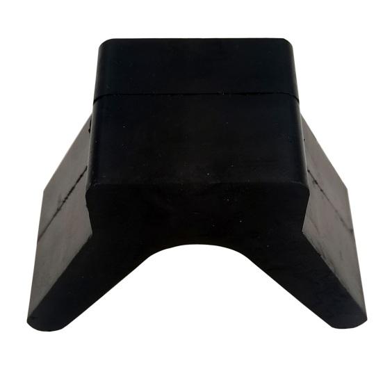 Bootsanhänger Buganschlag Stabiler Halt Y-förmiger Bugrahmen mit 2-Zoll-Rollenbefestigungsbreite 4-Zoll V-Spannung Nicht markierender Rostfreier Bootsbuganschlag