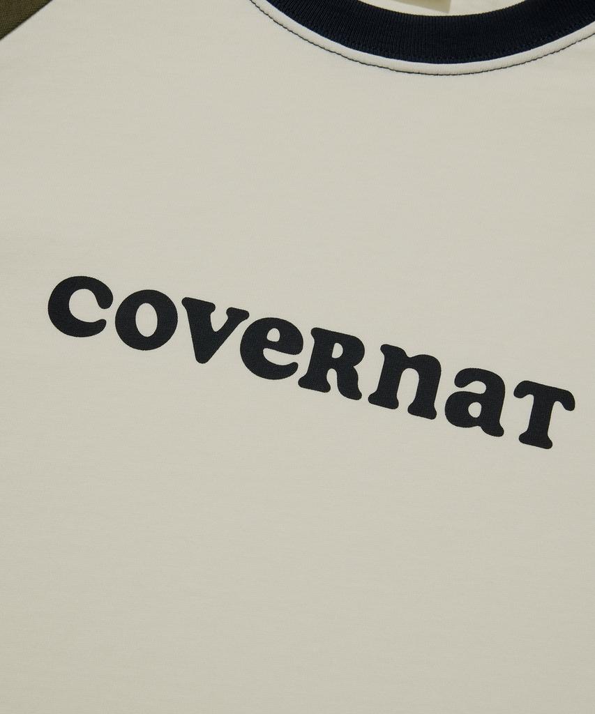 COVERNAT WOMAN Cooper Logo Raglan Long Sleeve Cream
