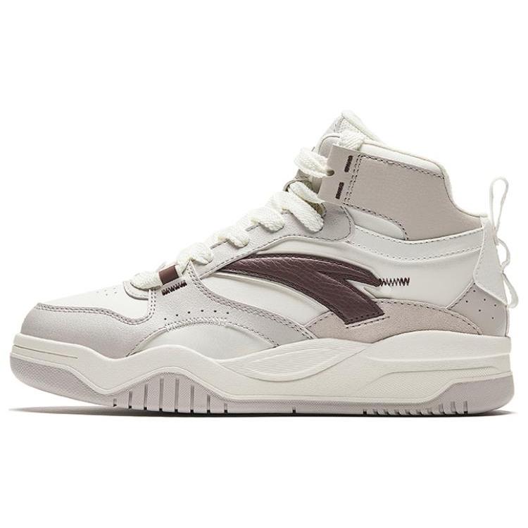 New Anta Wave Shoes Non slip Lightweight Mid Top Skateboard Shoes Women's White 922348088-3