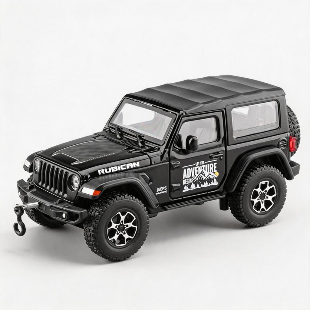 1:32 Wrangler Rubicon Off-Road High Simulation Diecast Car Metal Alloy Model Car Toys for Gift Collection