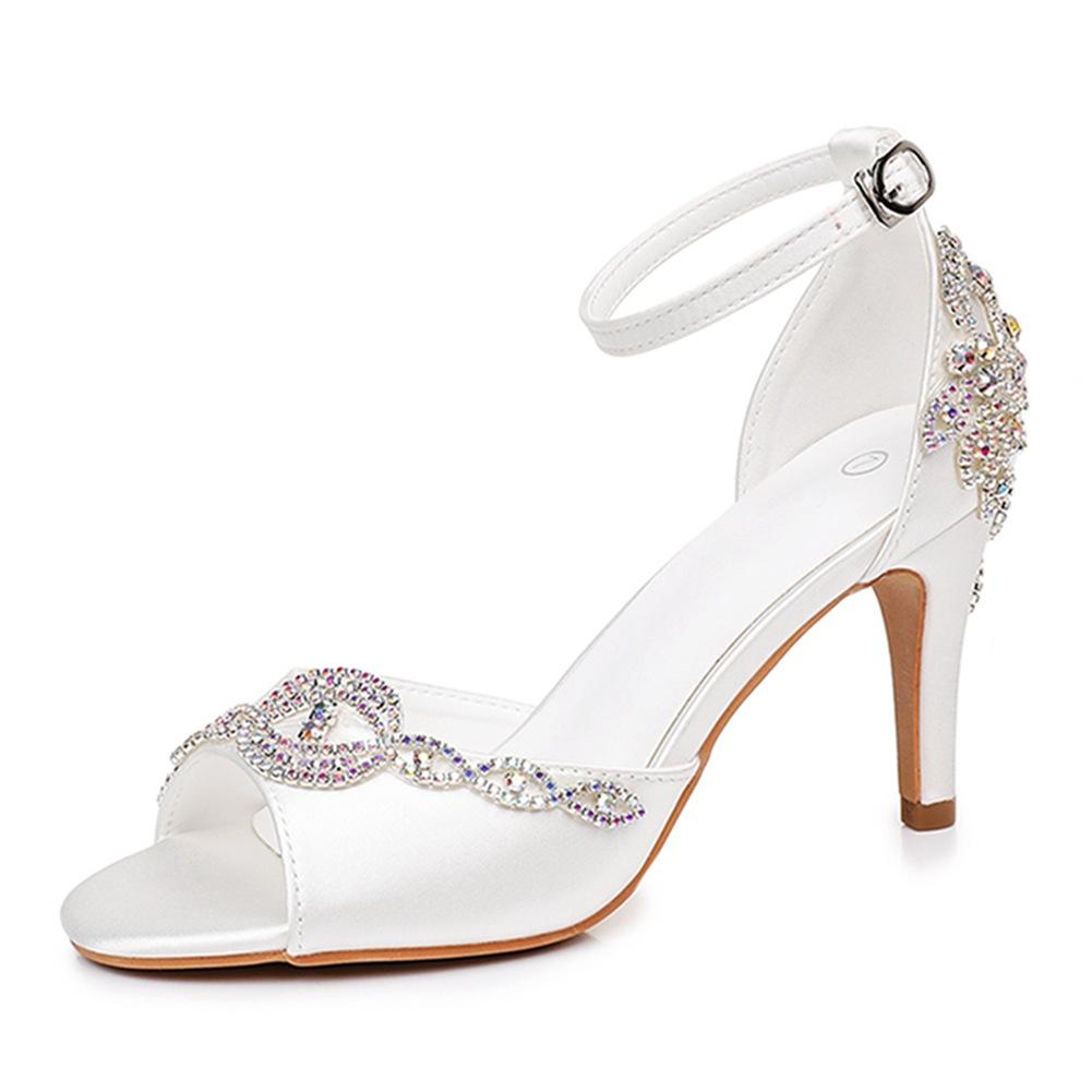 

Plus Size Shoes for Women Summer Elegant Women Peep Toe High Heel Party Evening Wedding Platform Sandals 35-42 Women Sandals 42