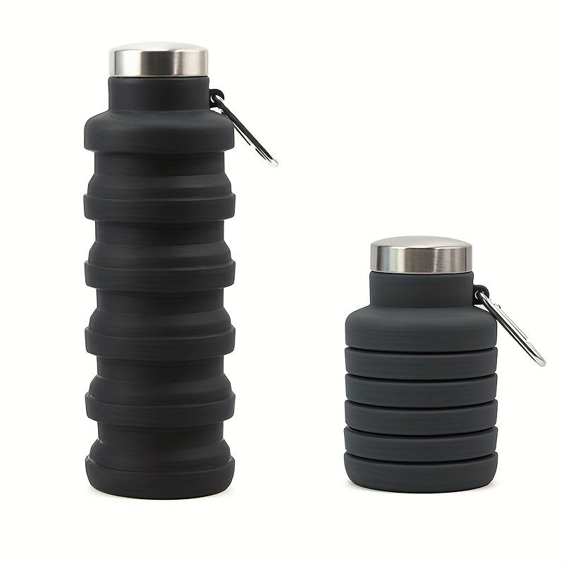 1pc Silicone Folding Sports Water Bottle Portable Outdoor Travel Water Cup Easy To Store Retractable Cu