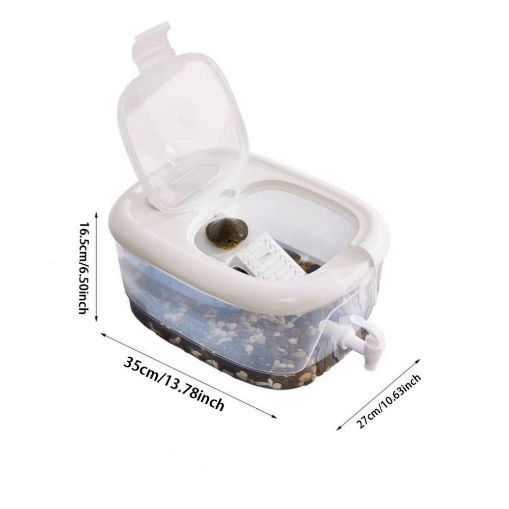 With Drain Valve Turtle Tank Large Space Ecological Fish Tank  for Turtles Snake Lizard