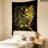 Tapestry ze Ścianą z Attack on Titan Estetyczny Ozdoba Ścienna Drukowany Materiał Koc Dekoracyjne Tapiserie Do Sypialni Salonu Wystrój Domu