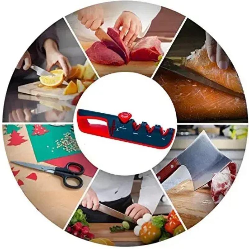 Küche Spitzer Werkzeug Winkel Einstellbar 4 Bühne Messer Spitzer Professionelle Messer Schere Schärfen Grinder Messer Schleifstein