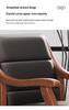 Retro Comfortable Chinese Solid Wood Armchair with Linen Fabric and Native Sponge Cushion.