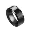 Men's Titanium Steel Ring with Engraved Elements - Personalized Creative Stainless Steel Jewelry