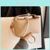 Minimalist Pillow Shape Bag Pu Material With Lock Closure For Daily Casual Wear