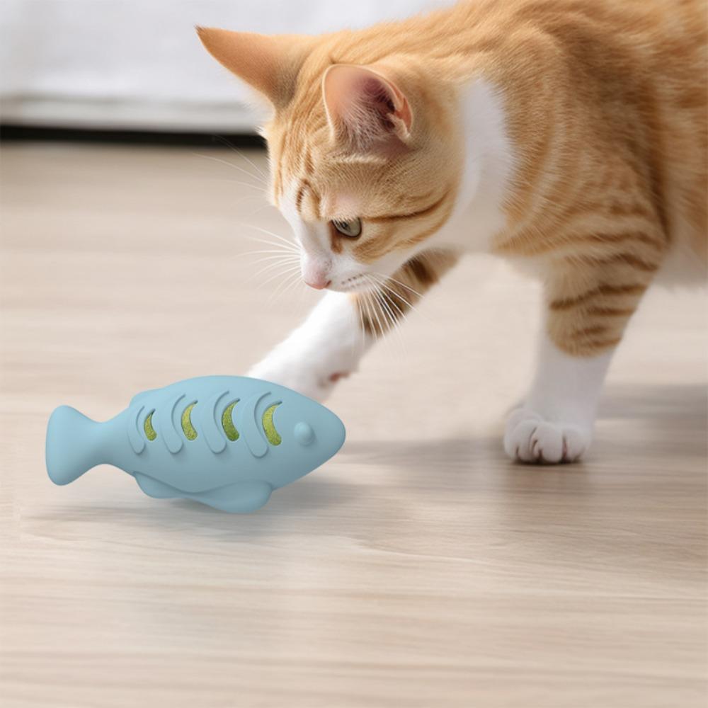 New Cat Toy Self-Playing Catnip Chew Toy | Teeth Grinding Interactive Pet Toy for Kittens & Cats