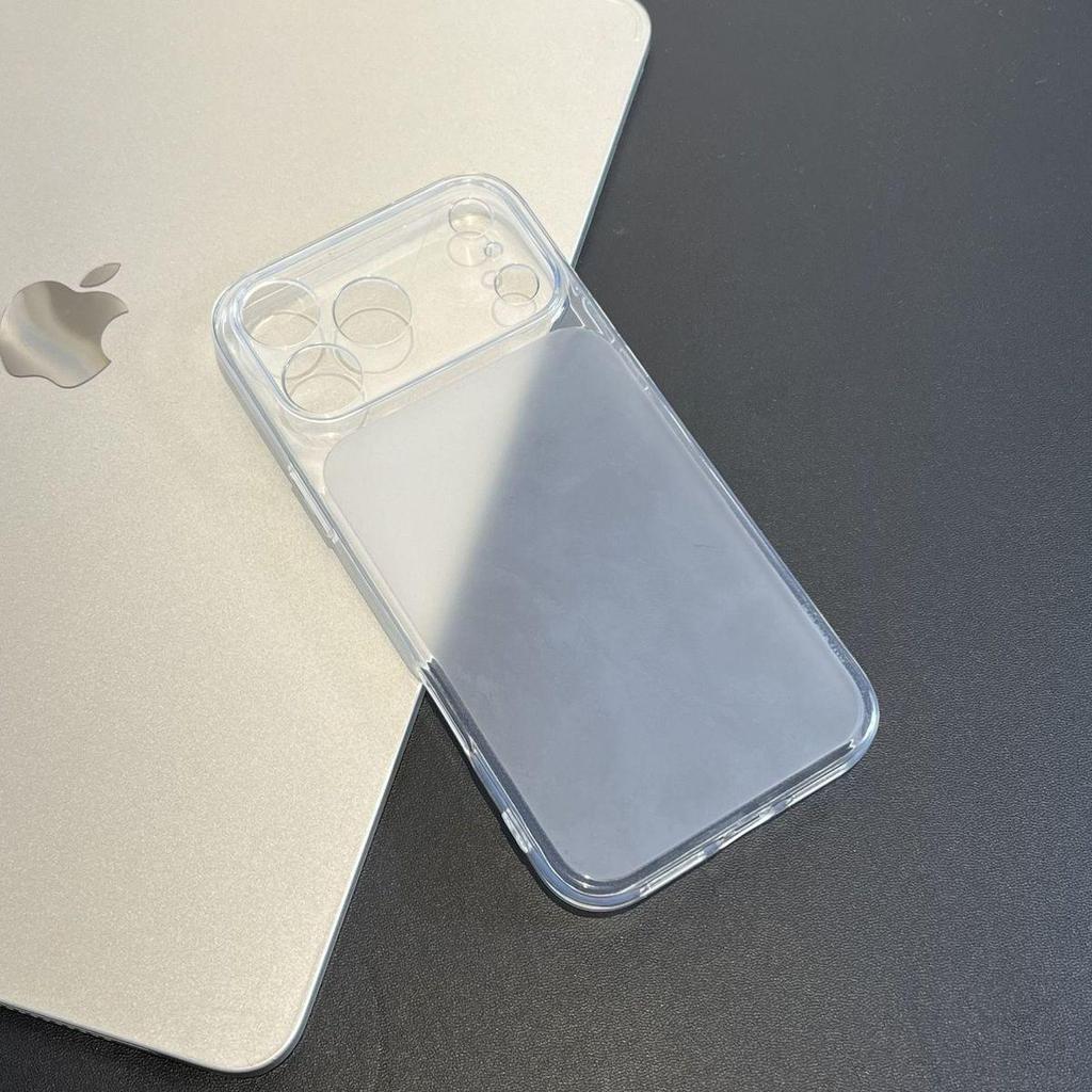 Matte TPU Transparent Drop-Proof Phone Case for 17 Pro Max/16 Pro Max, Orange