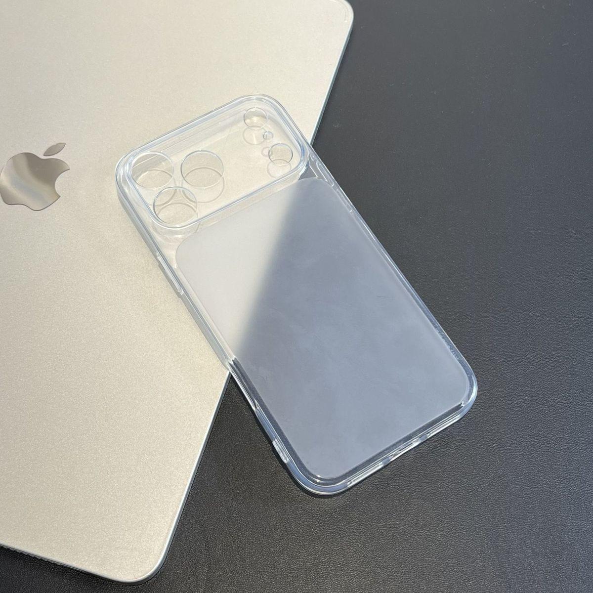 

Matte TPU Transparent Drop-Proof Phone Case for 17 Pro Max/16 Pro Max, Orange 14 Pro прозорий