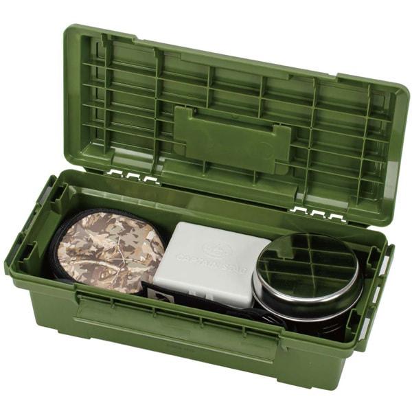 CaptaIn Stag Uw 1535 [outdoor Storage Box Tool Box Gear Tool Box Olive Made In Japan]