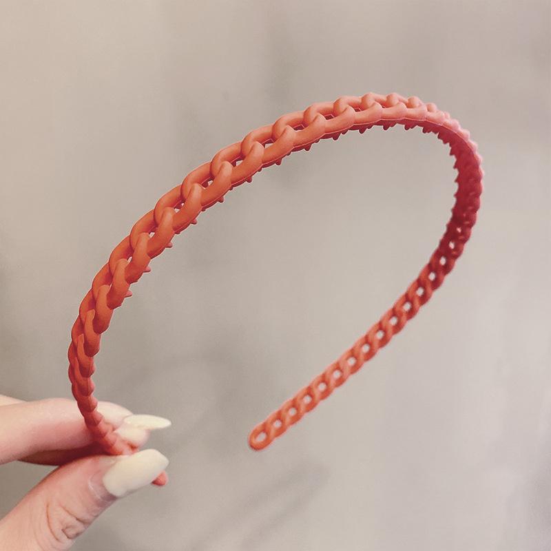 Korea Mode Lange Zahn Haarbänder Für Frauen Nicht Slip Haar Kämme Einfarbig Geometrische Lünette Femme Haar Zubehör Mädchen