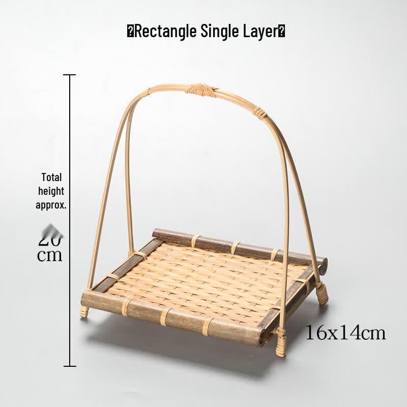 Hand-Woven Bamboo Fruit & Snack Basket