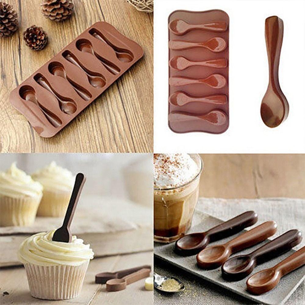 Non-Stick Chocolate Moulds DIY Fondant Coffee Mould Easy Release Baking Mold Kitchen Accessories