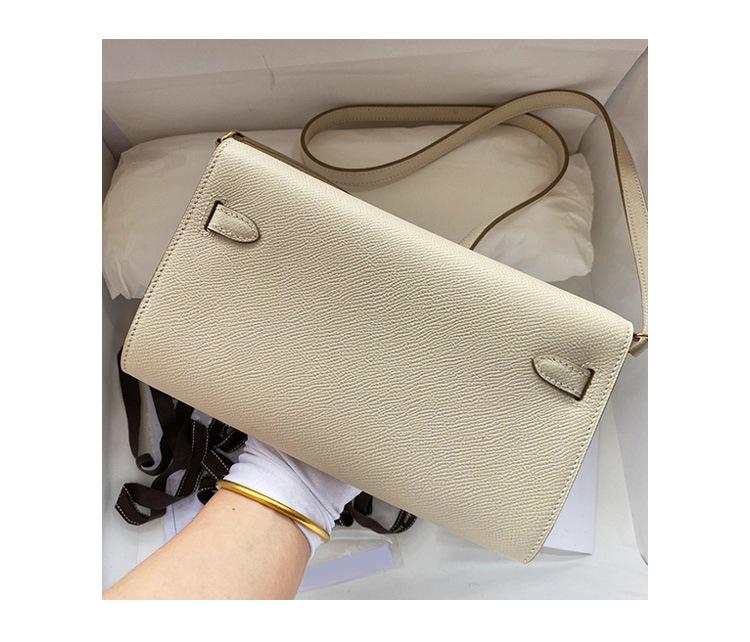 2025 Mini Kelly Geldbörse: Modische Crossbody- und Handtasche aus Palmenkornleder