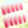 Europe and the United States hot-selling nail wear nail fashion Spice Girl pink gradual change electroplating medium and long square wear nail