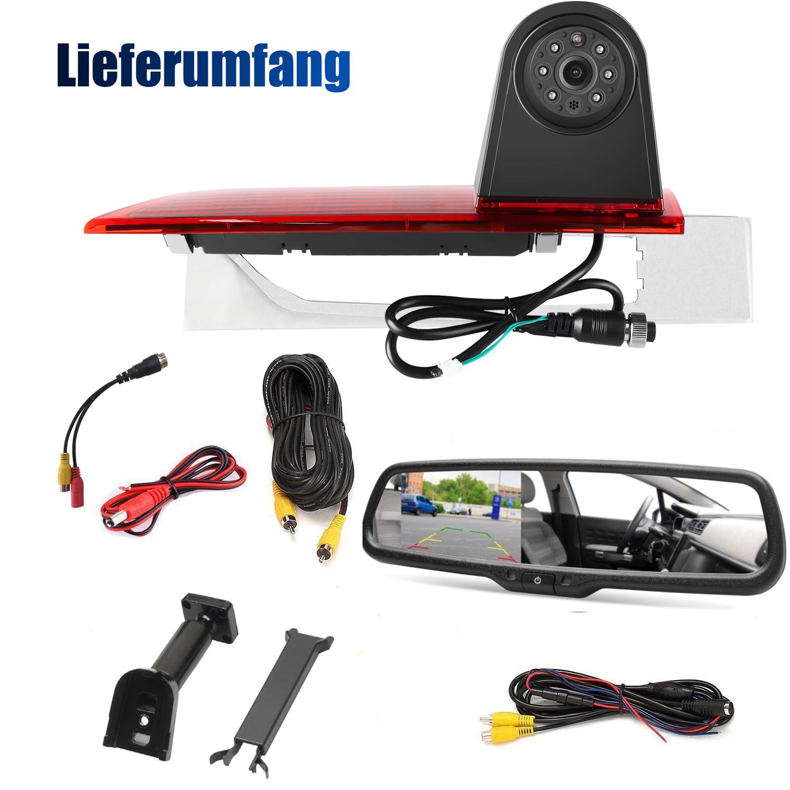 4.3   Rearview Mirror Monitor for Ford Transit High-Level Brake Light Reversing Camera