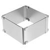 Kwadratowy Pierścień do Musu Nieprzywierający Stal Nierdzewna Forma do Ciasta do Pieczenia DIY Ciastka Tarta Fondant Cutter Łatwy w Użyciu Srebrny