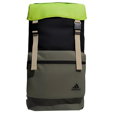 Adidas Large Capacity Polyester Training Travel Backpack Unisex Backpack Black Green GE5784