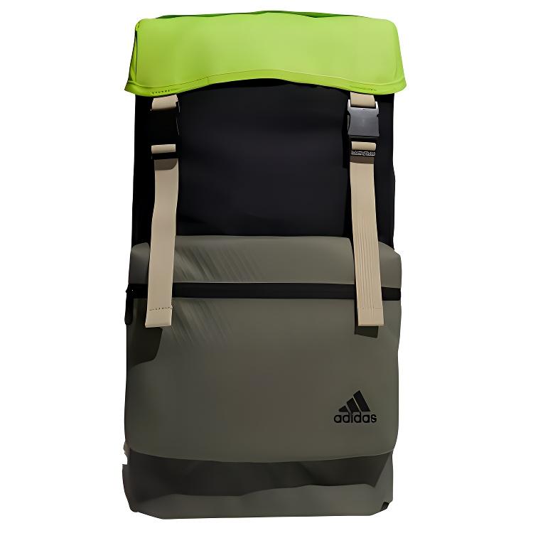 

Adidas Polyester Training Bag, Travel Bag, Backpack Unisex Black Patchwork & Ancient Green Adidas GE5784