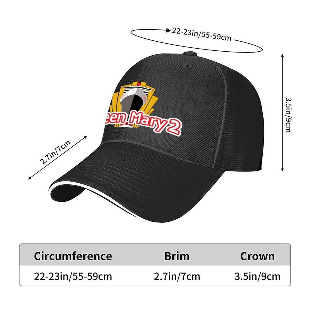 Queen Mary 2 Baseballkappe Golfhut Luxuskappen Individuelle Kappen Golf Damen Hüte Herren