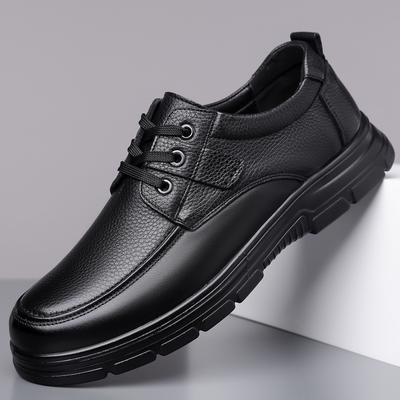 Men's Shoes 2025 New Leather Men's High-end Business Casual Leather Shoes Men's Tide First-layer Cowhide Middle-aged and Elderly Father Shoes