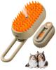2026 New Pet Steam Brush, Cat Hair Removal Comb - 3-in-1 USB Rechargeable Pet Hair Remover with Water Tank (1 piece, Cream Coffee Color)