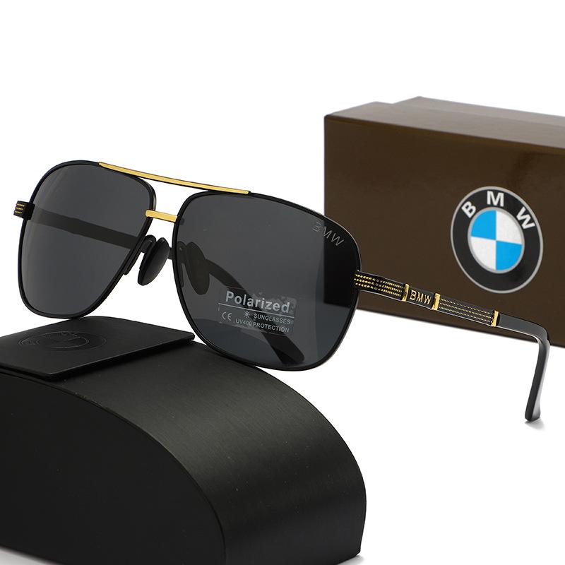 2026New BMW Polarized Sunglasses Fashion Trendy Large Frame Outdoor Color Changing Sports Sunscreen Sunglasses for Men and Women