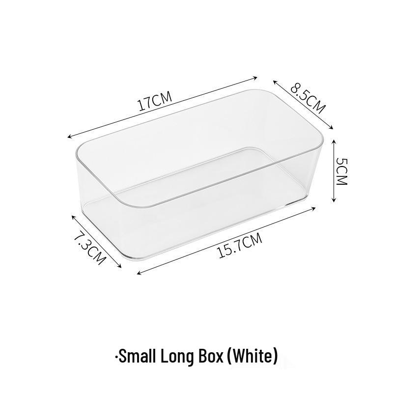 Průhledný plastový stohovatelný organizér se zásuvkami na stůl nebo kuchyňské potřeby