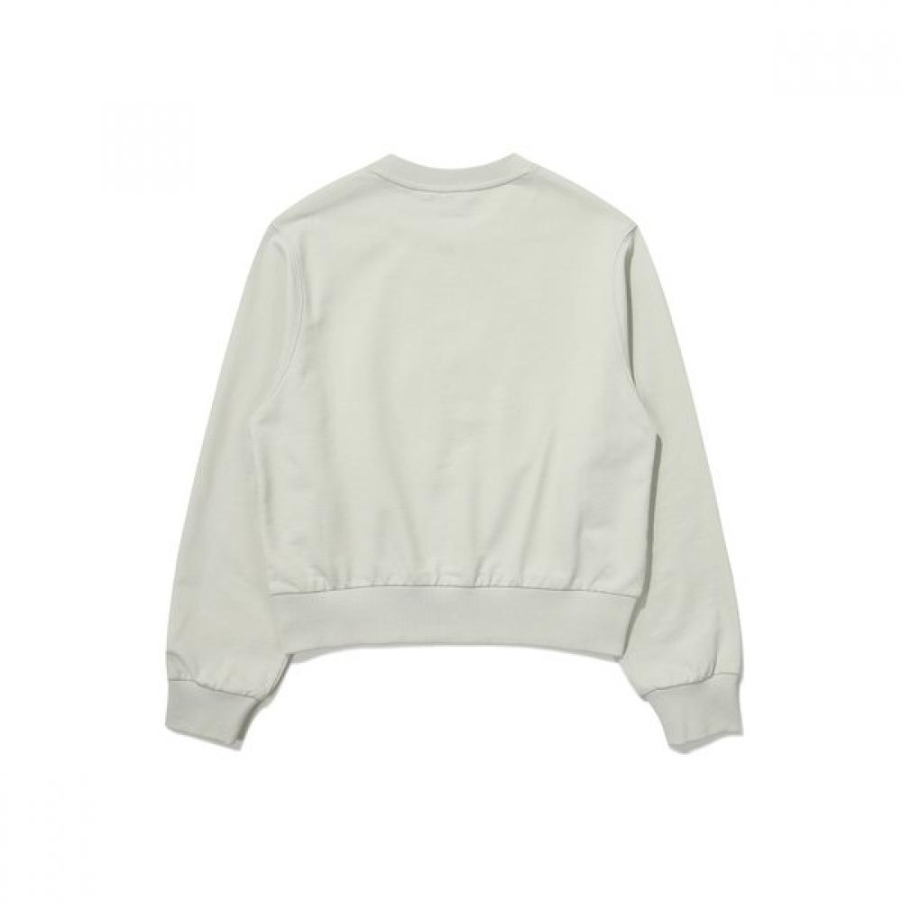 Animal Embroidery Point Sweatshirt  Light Mint 