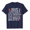 Heart Disease Awareness TShirt Support Walk Tee Beach Tops Shirts For Men Cotton T Shirts Vintage Fashion