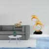 Lifelike Horse Dolphin Collectible Figurine Modern Artwork Statue Ornament for Desk Living Room