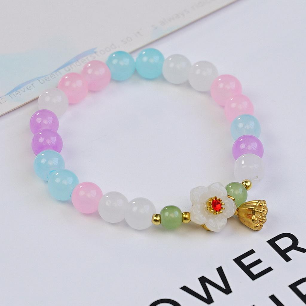 Wholesale Colorful Glazed Small Fresh Summer Accessories Bracelet Candy Color Dopamine Series