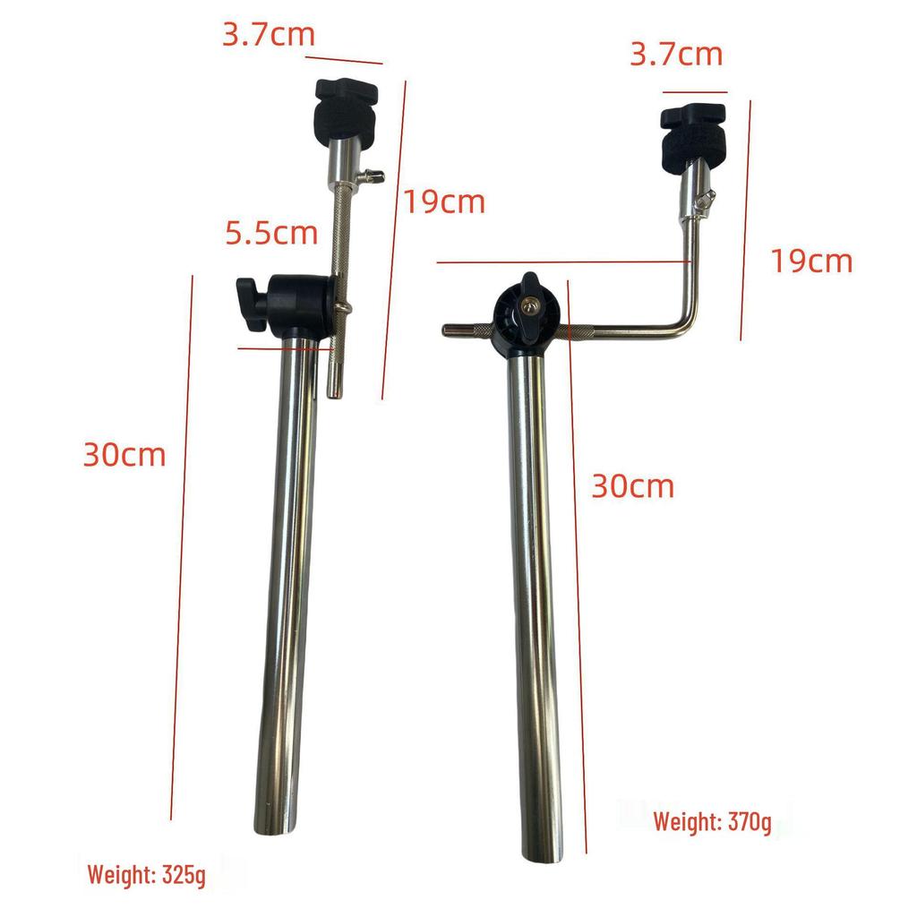Dual-Arm Electronic Drum Cymbal Stand with Cross Tube Clamp, 38mm