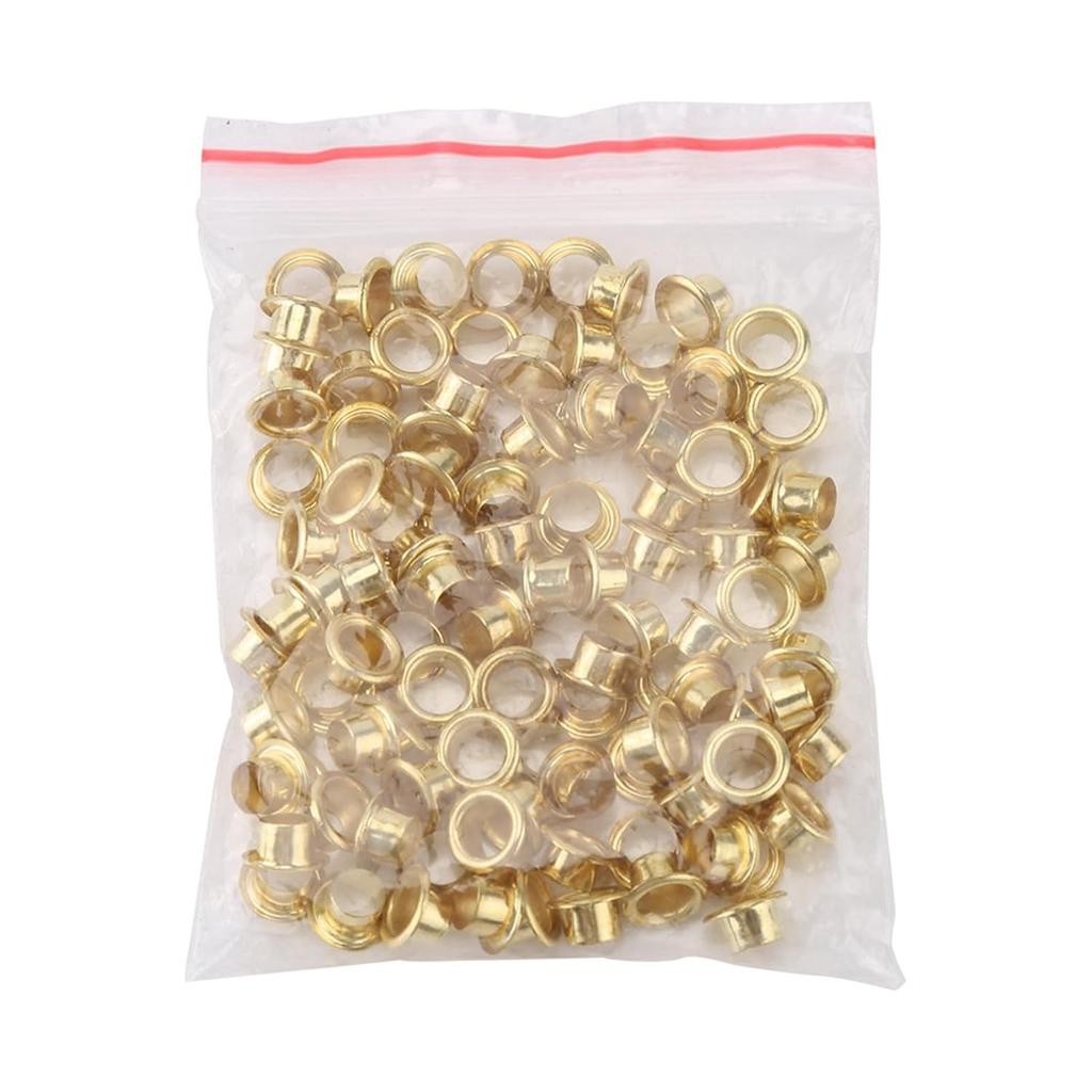 Eyelet Setting Tool for Belt Holes with Punch Pliers and 100 Pcs Hollow Grommets