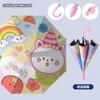 Parapluie sifflet Pluie Soleil avec Pochette de Rangement Parapluie à Manche Longue Nouveau Parapluie Enfant pour le Voyage