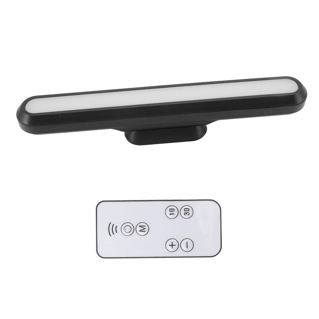 USB Rechargeable LED Desk Light Bar Magnetic Desk Reading Light Black Stepless Dimming Battery