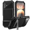 Outdoor Sport Armor Phone Case For iPhone 16 Plus 15 Pro Max 16e Shockproof Aluminum Metal Heavy Duty Screen Protection Cover