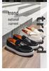 Men's Retro White Slip-On Loafers: Spring & Autumn Thick-Soled Casual Student Shoes