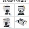 CM46BT Carburetor for Craftsman CMXGAAH46BT 46cc Backpack Blower Carb Kit Replacement Parts with Primer Bulb Spark Plug Fuel Line Grommet