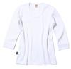 Avirex Daily Rib Quarter Sleeve Antibacterial and Size White T-Shirt, Odor-Resistant, Men's Medium, 6143509,