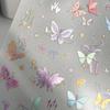 Me Romantic Collector Series PET Flash Sand Gift Stickers Ins Style Flower Butterfly Handbook Stickers Kawai Stationery Lovely