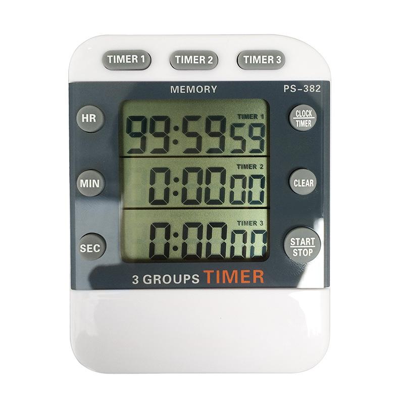 ZhuiRi PS382 Three-Channel Countdown Timer with Stopwatch and Memory Function