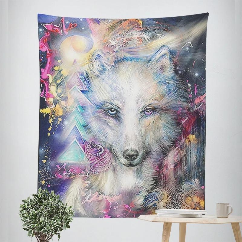 Wolf Pack Decorative Tapestry Home Wall Decor Office Living Room Tapestry