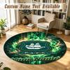 Round Rug Custom NamePlymouth Argyle FC Pattern Non Slip Carpet Home Floor Decor